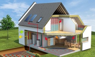 maison passive à économie d'énergie